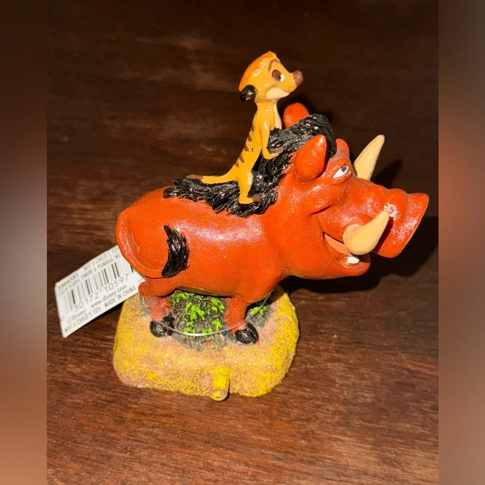 Disney Timon and Pumbaa Aquarium Fish Tank Figurine